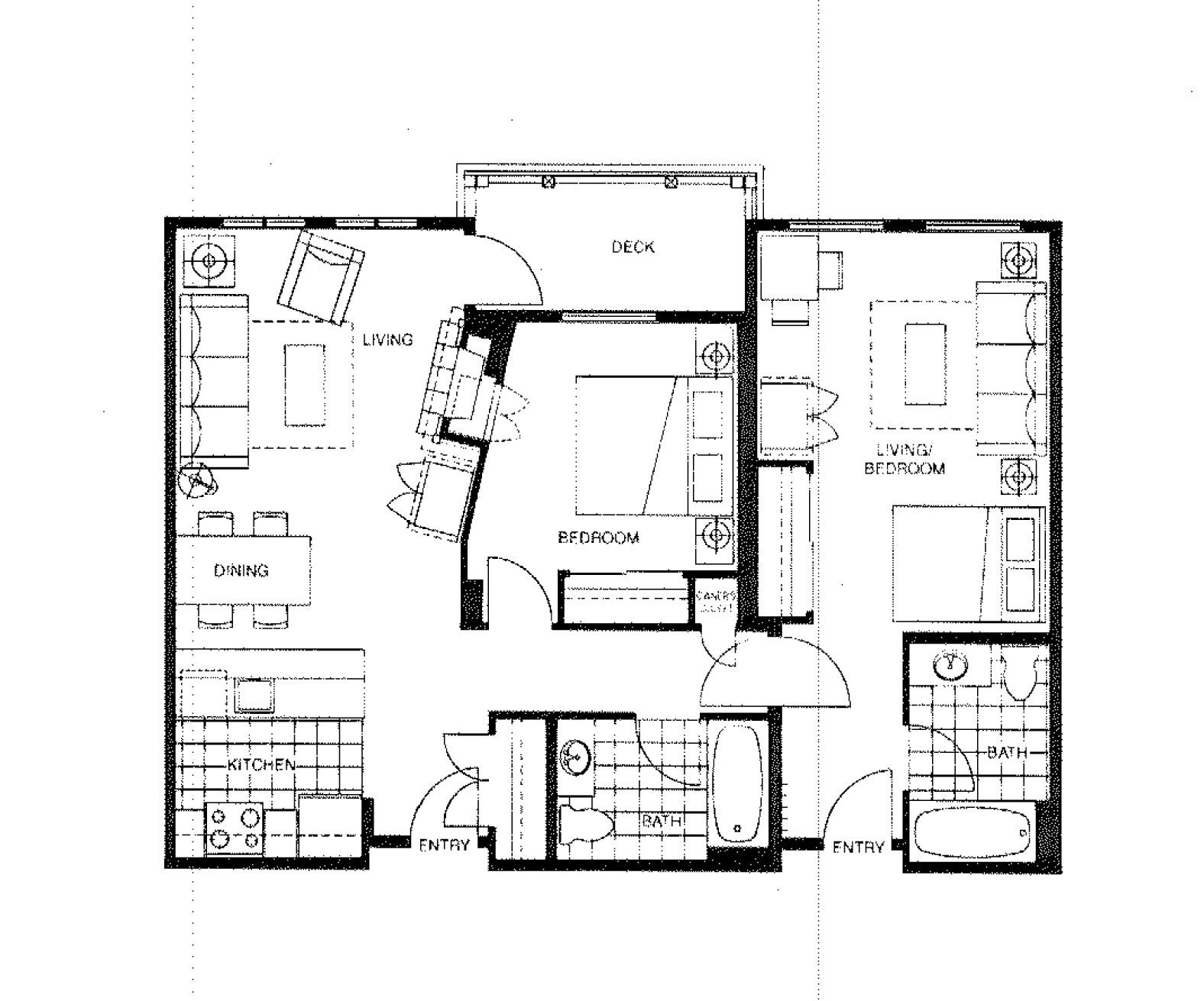 1750 Village East Road, Unit 5314 316 Olympic Valley, CA 96146 - Photo 2 of 28 a black and white photo of a room