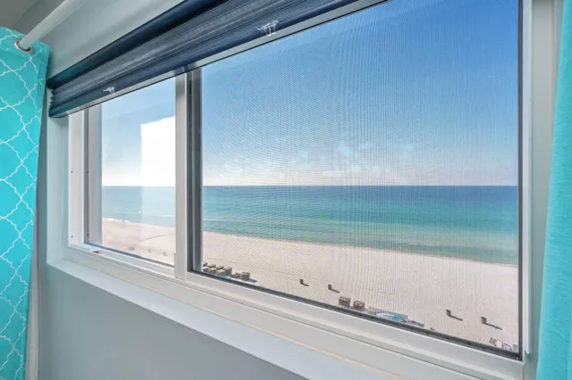 a view of a room with window