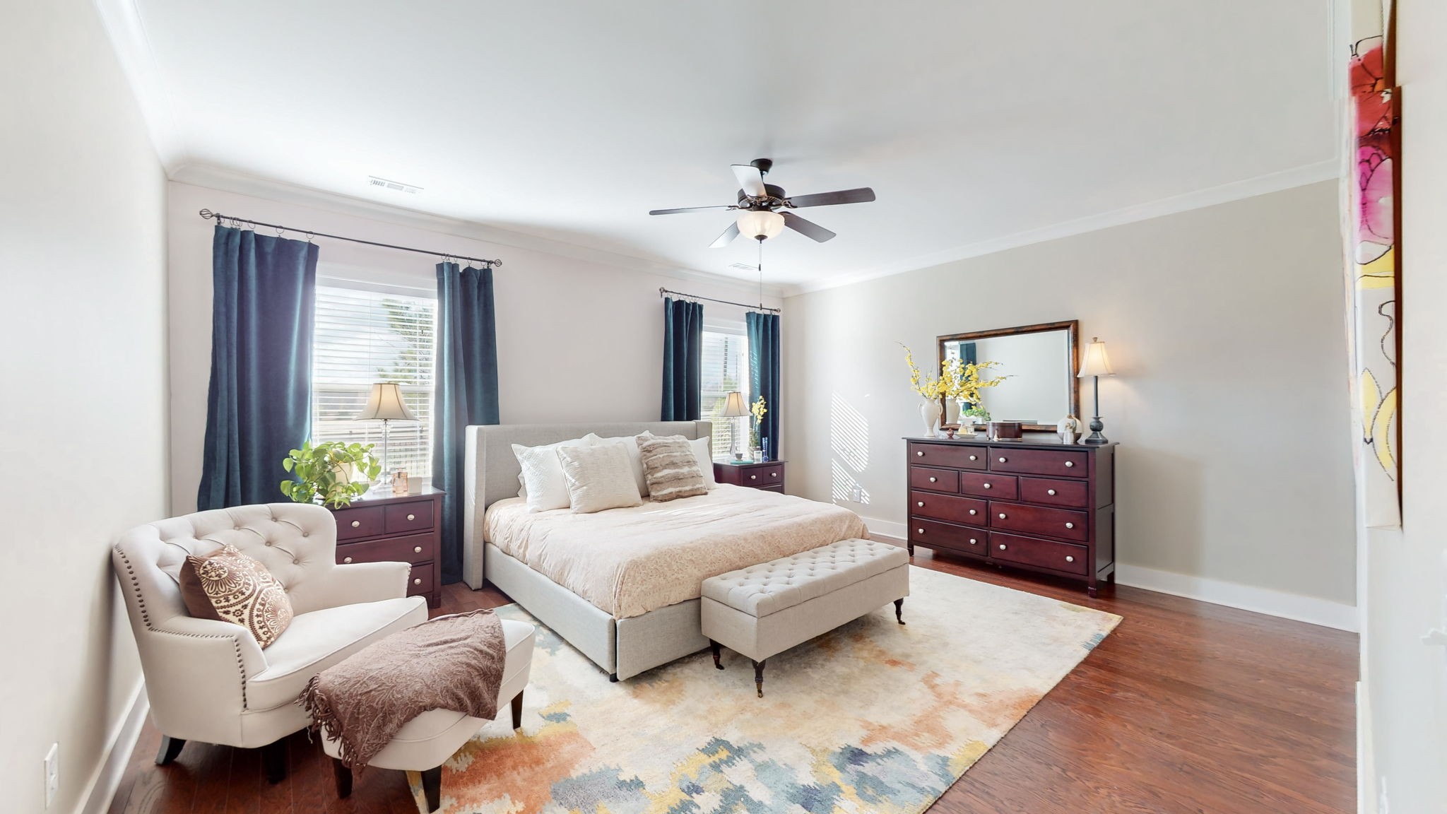 4031 Ryecroft Lane Franklin, TN 37064 - Photo 20 of 51 a bedroom with a bed and a couch