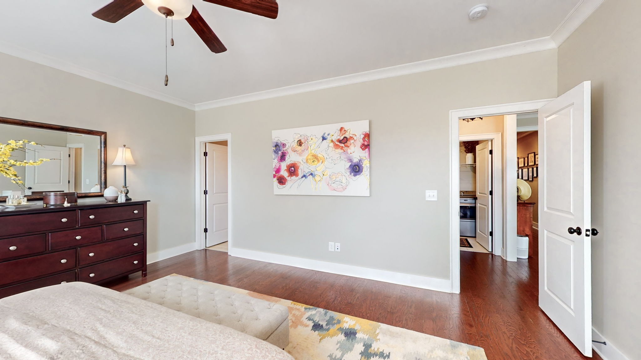 4031 Ryecroft Lane Franklin, TN 37064 - Photo 21 of 51 a bedroom with a bed and wooden floor