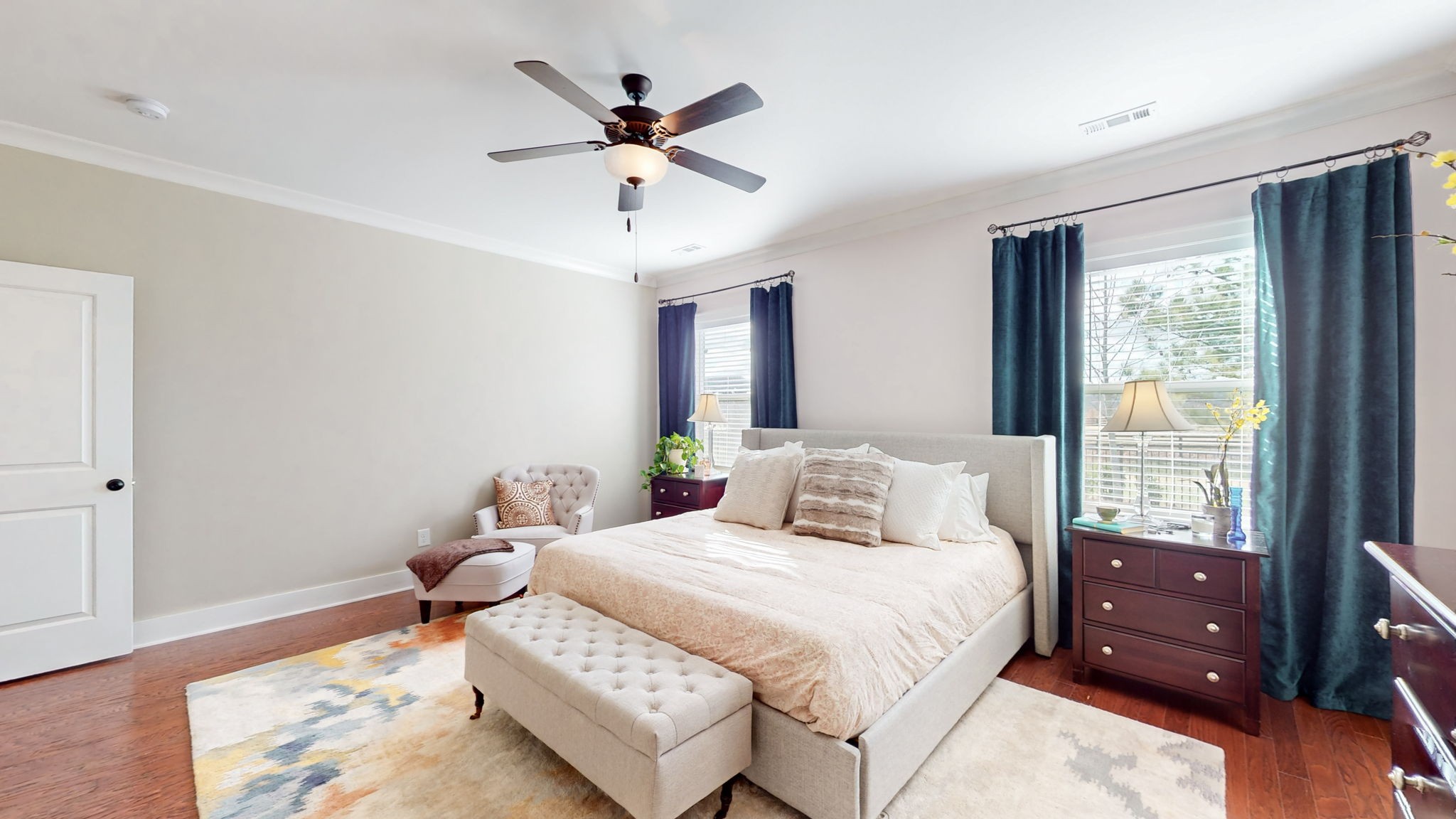 4031 Ryecroft Lane Franklin, TN 37064 - Photo 22 of 51 a bedroom with a bed and wooden floor