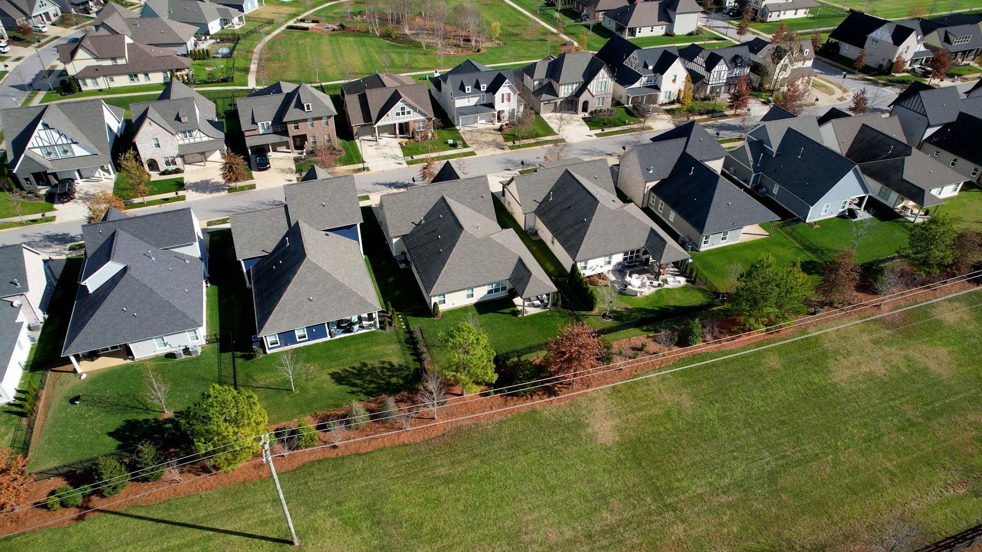4031 Ryecroft Lane Franklin, TN 37064 - Photo 49 of 51 an aerial view of residential houses with outdoor space and trees all around