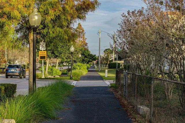 a view of fountain in the garden