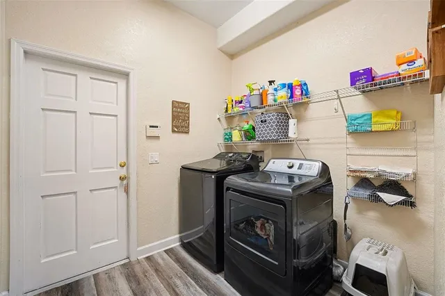 a room with storage and utility