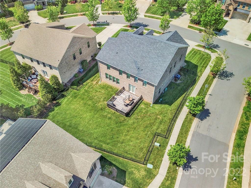 207 Kingsdown Avenue Charlotte, NC 28270 - Photo 48 of 48 an aerial view of a house with garden space and street view