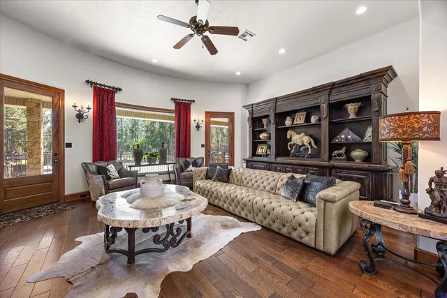 a kitchen with a refrigerator and a stove