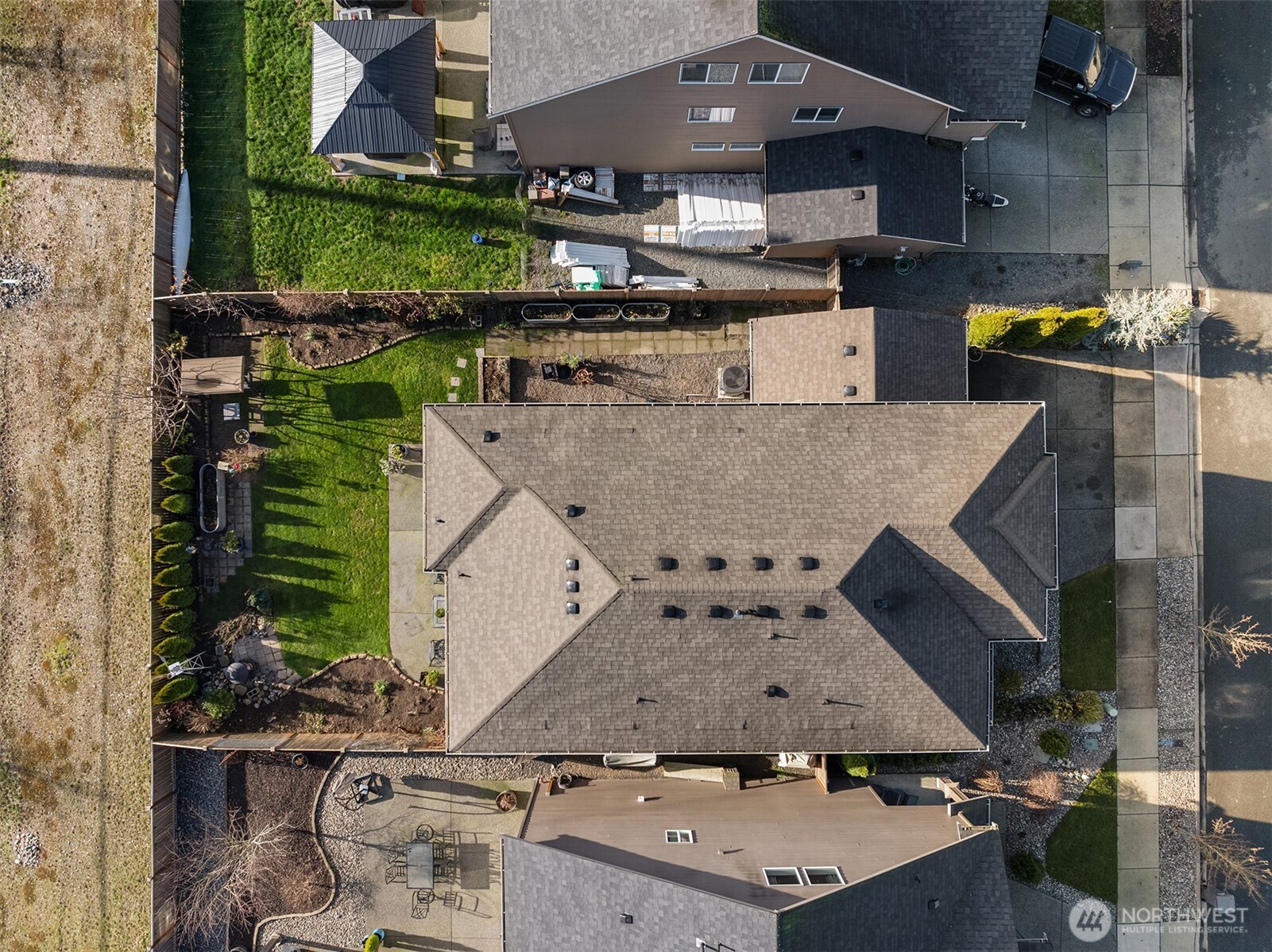 17604 Quartz Street Granite Falls, WA 98252 - Photo 38 of 40 an aerial view of a kitchen with stainless steel appliances wooden floor and a sink