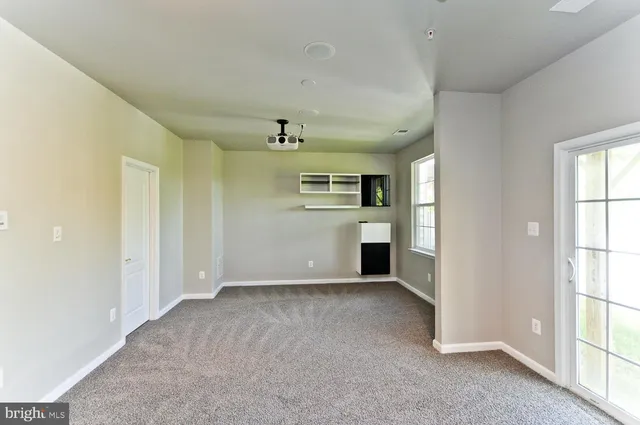 a view of a livingroom with a chandelier