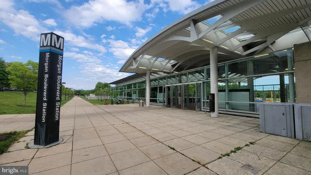a view of a city street from a building