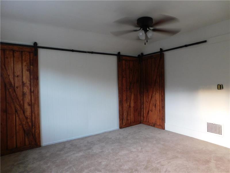 459 Spring Street Richeyville, PA 15358 - Photo 17 of 23 Master bedroom with 3 closets and new barn doors!!