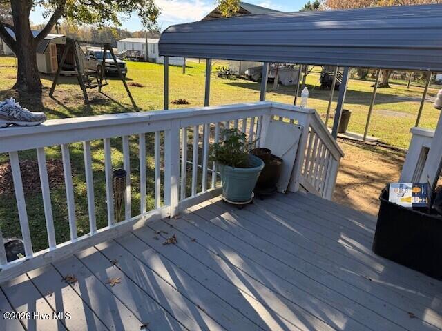 118 Apache Road Harrellsville, NC 27942 - Photo 7 of 18 Back Deck