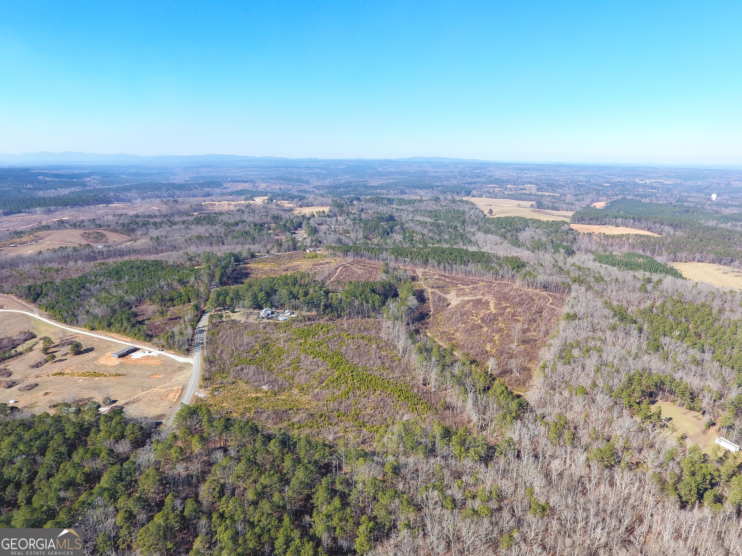 0 Steadman Road Tallapoosa, GA 30176 - Photo 16 of 42 an aerial view of house with yard and mountain in the background