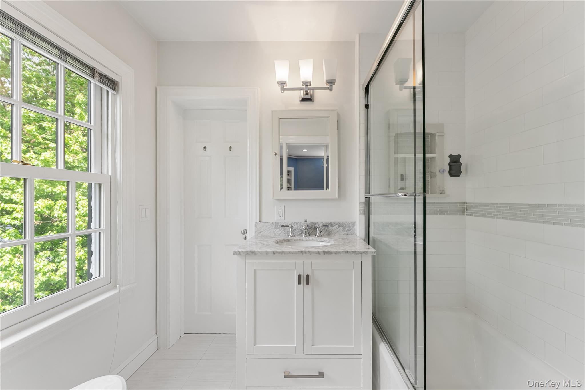 5 Harcourt Road Scarsdale, NY 10583 - Photo 18 of 44 Updated Jack and Jill bathroom