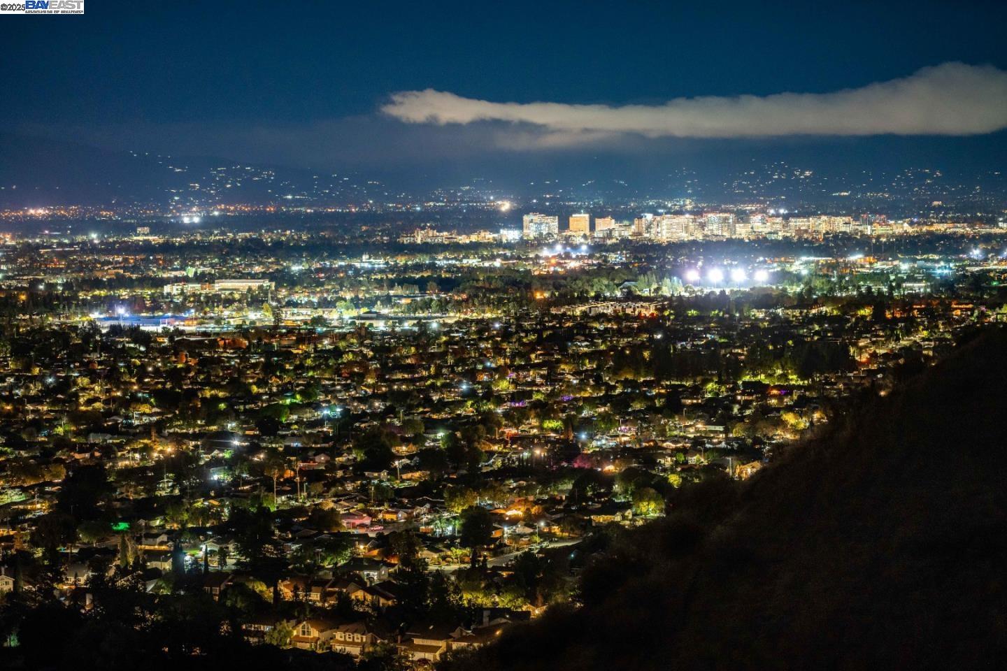 a view of city and a lake