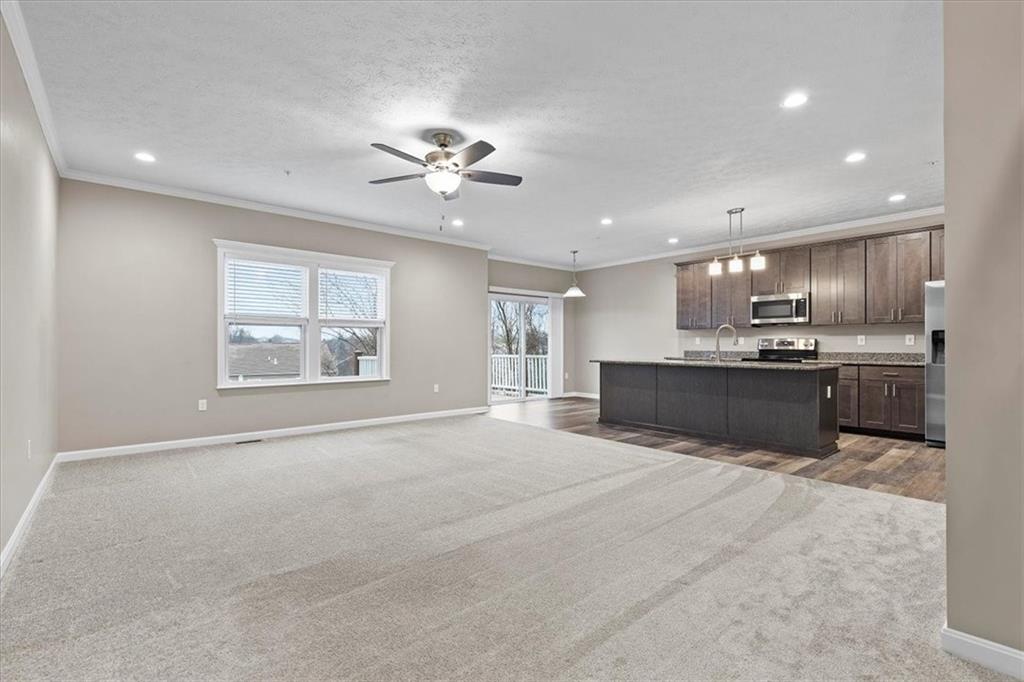 149 Lockheed Drive Coraopolis, PA 15108 - Photo 7 of 48 a large kitchen with stainless steel appliances kitchen island a large counter top and a sink