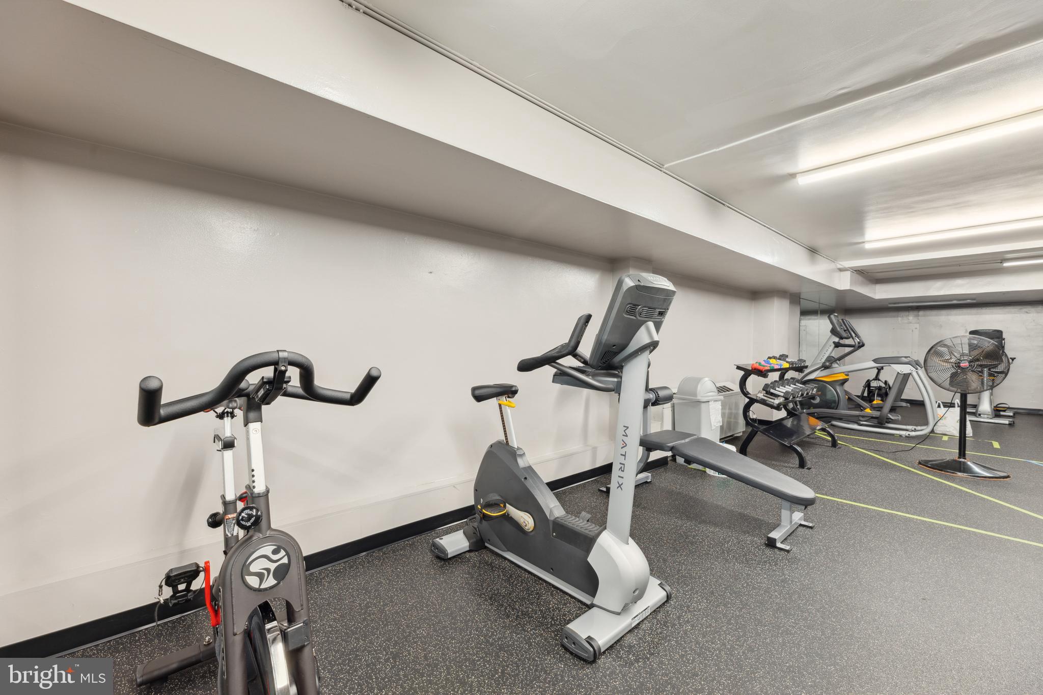 2939 Van Ness Street Northwest, Unit 1243 Washington, DC 20008 - Photo 25 of 33 a view of a room with gym equipment