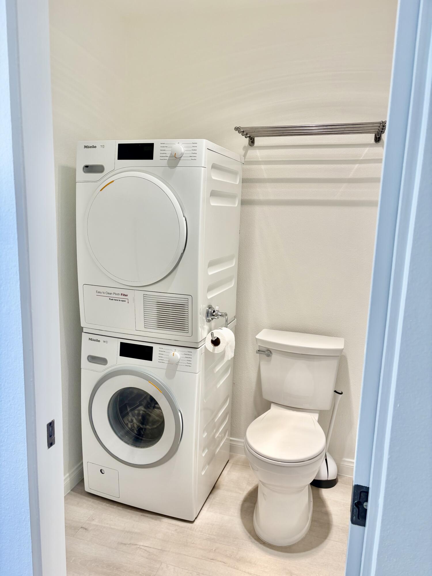 1220 Coast Village Road, Unit 304 Santa Barbara, CA 93108 - Photo 13 of 17 washer dryer toilet