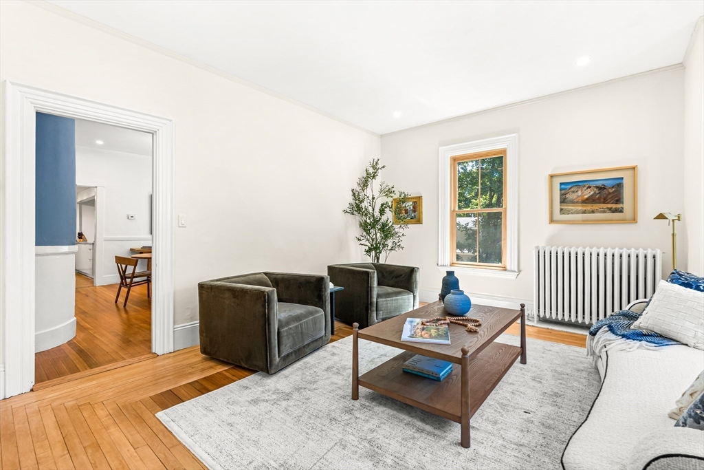 25 Sawin Street Natick, MA 01760 - Photo 6 of 19 a living room with furniture and wooden floor