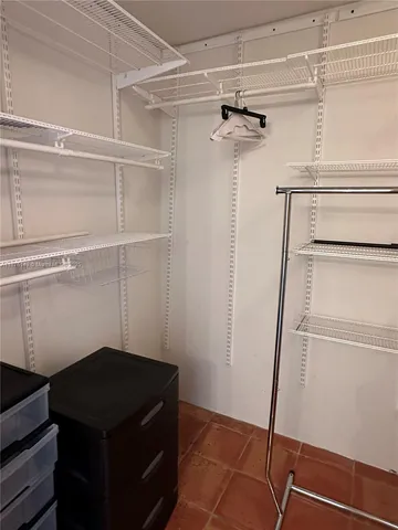 a close view of closet