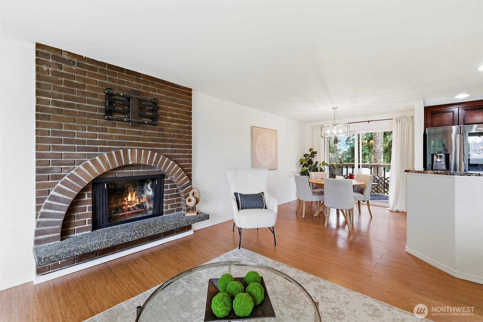 927 217th Street Southwest Bothell, WA 98021 - Photo 6 of 33 a living room with furniture and a fireplace