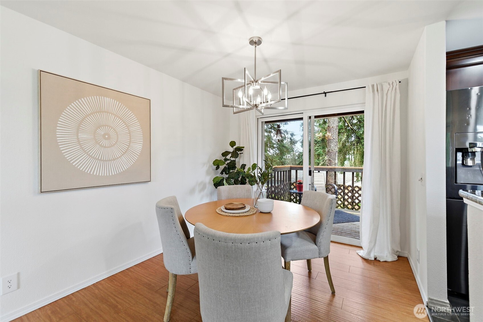 927 217th Street Southwest Bothell, WA 98021 - Photo 7 of 33 a dining room with furniture wooden floor and a chandelier
