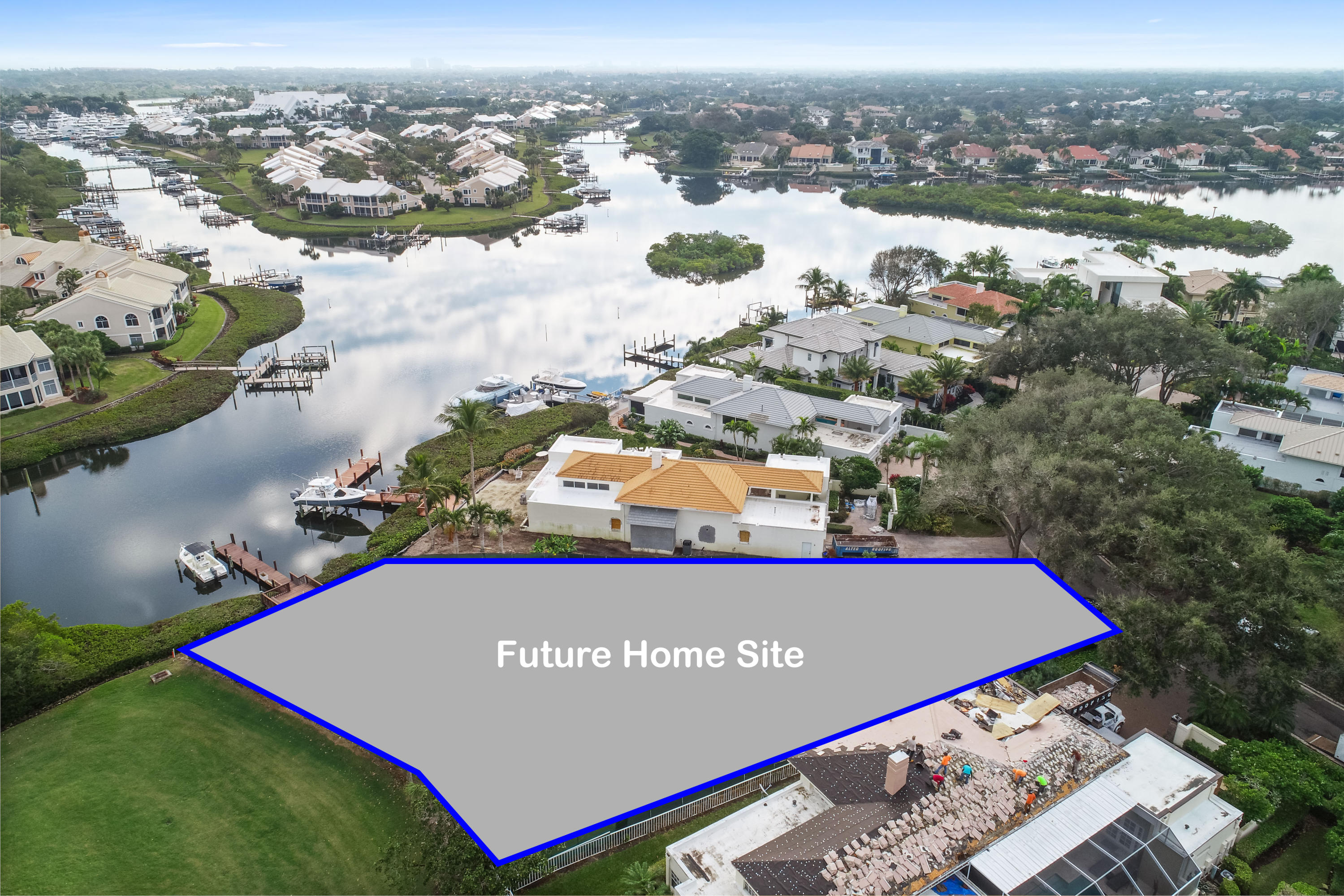 122 Waters Edge Drive Jupiter, FL 33477 - Photo 3 of 8 an aerial view of swimming pool