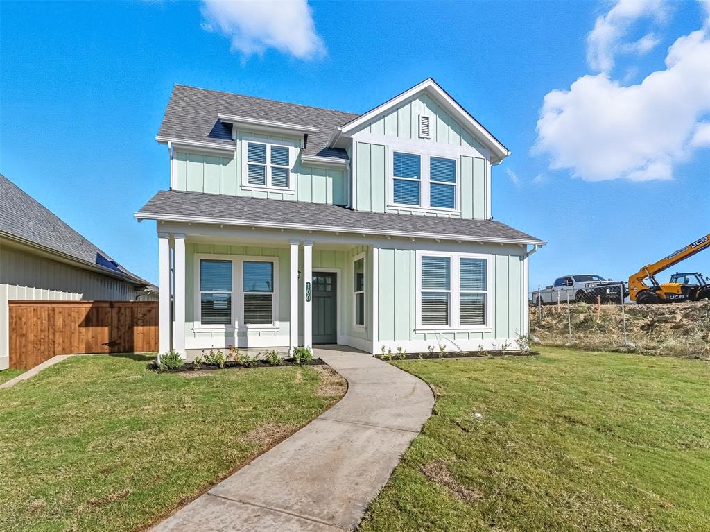 100 Cardinal Wds Granbury, TX 76049 - Photo 2 of 36 View of front of home featuring board and batten siding, a shingled roof, and a porch