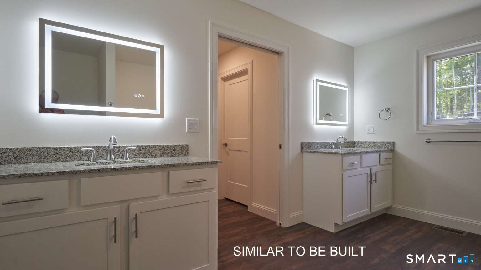 16 Jordan Lane Colchester, CT 06415 - Photo 11 of 19 a bathroom with a granite countertop sink and a mirror