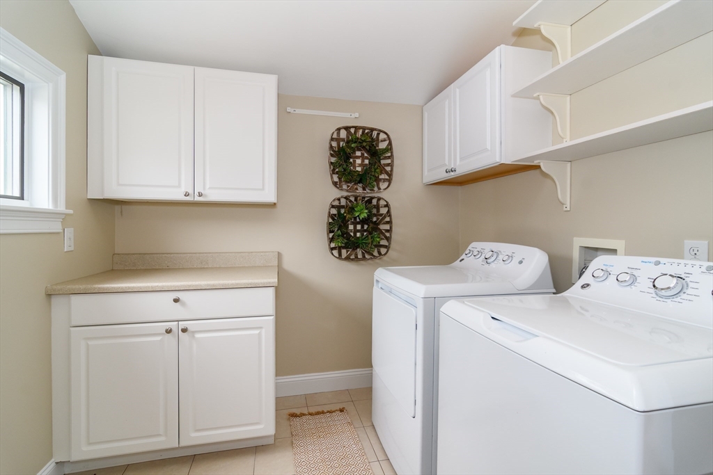 4 Willow Street Natick, MA 01760 - Photo 8 of 24 a view of storage and utility room with washer and dryer
