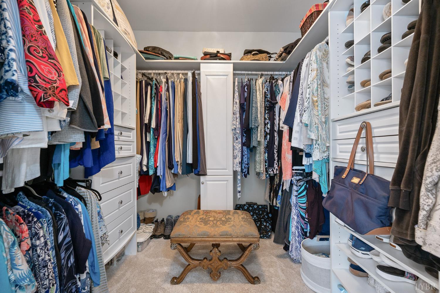 200 North Branch Road Bedford, VA 24523 - Photo 22 of 52 a view of walk in closet with clothes and shoes