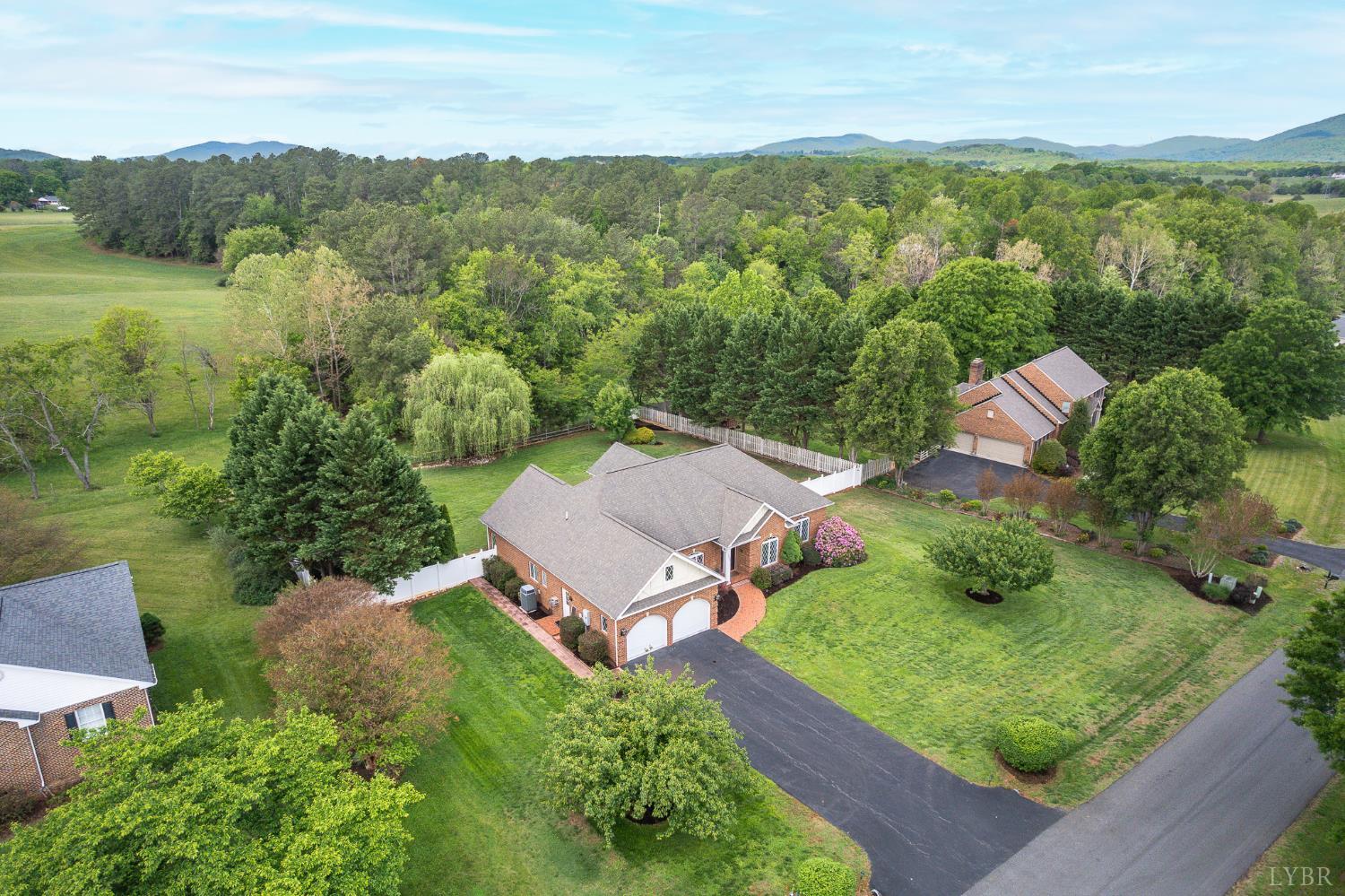 200 North Branch Road Bedford, VA 24523 - Photo 49 of 52 an aerial view of a house with mountain view
