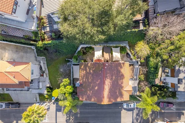 an aerial view of a city with lots of residential buildings