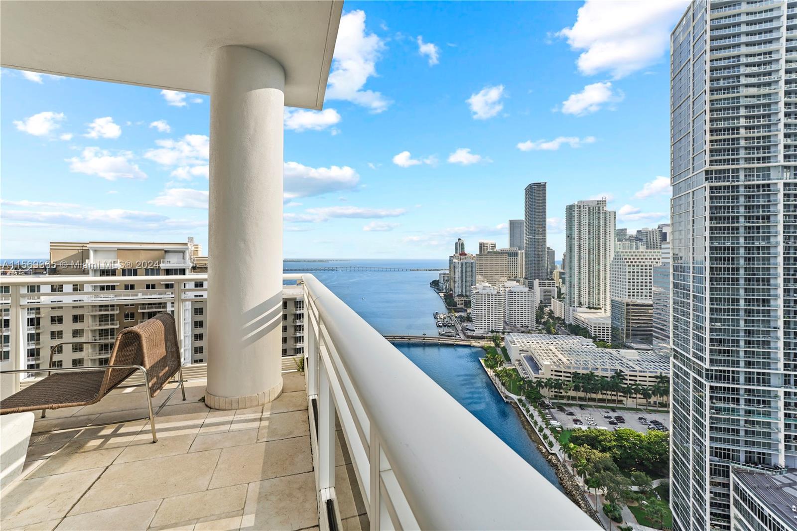 901 Brickell Key Boulevard, Unit 3504 Miami, FL 33131 - Photo 35 of 44 a view of a balcony with city view
