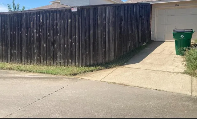 a backyard of a house