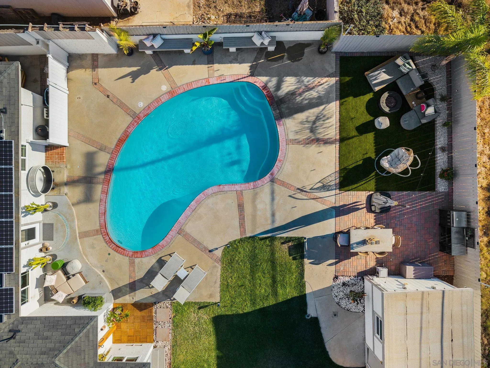 2618 Sheri Lane Lemon Grove, CA 91945 - Photo 30 of 39 an aerial view of a house with a swimming pool and outdoor space
