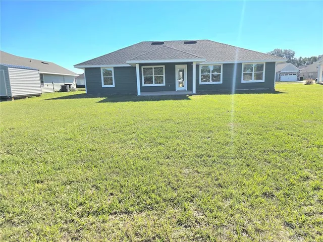 a house view with a garden space