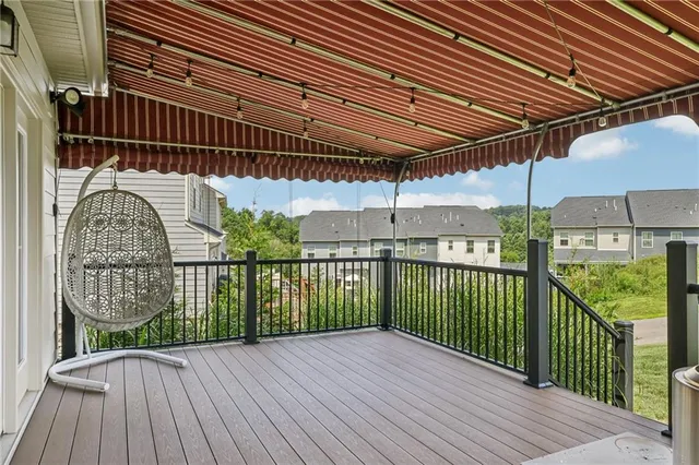 a view of a roof deck