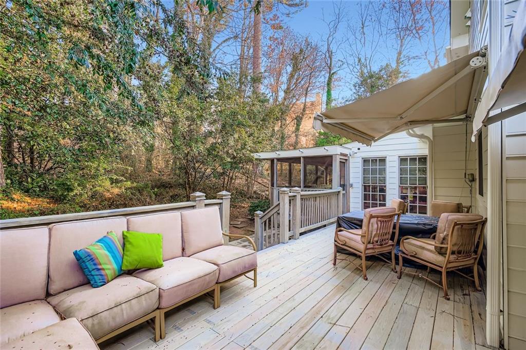 3778 Guilford Court Decatur, GA 30034 - Photo 27 of 29 a balcony with outdoor seating and wooden floor