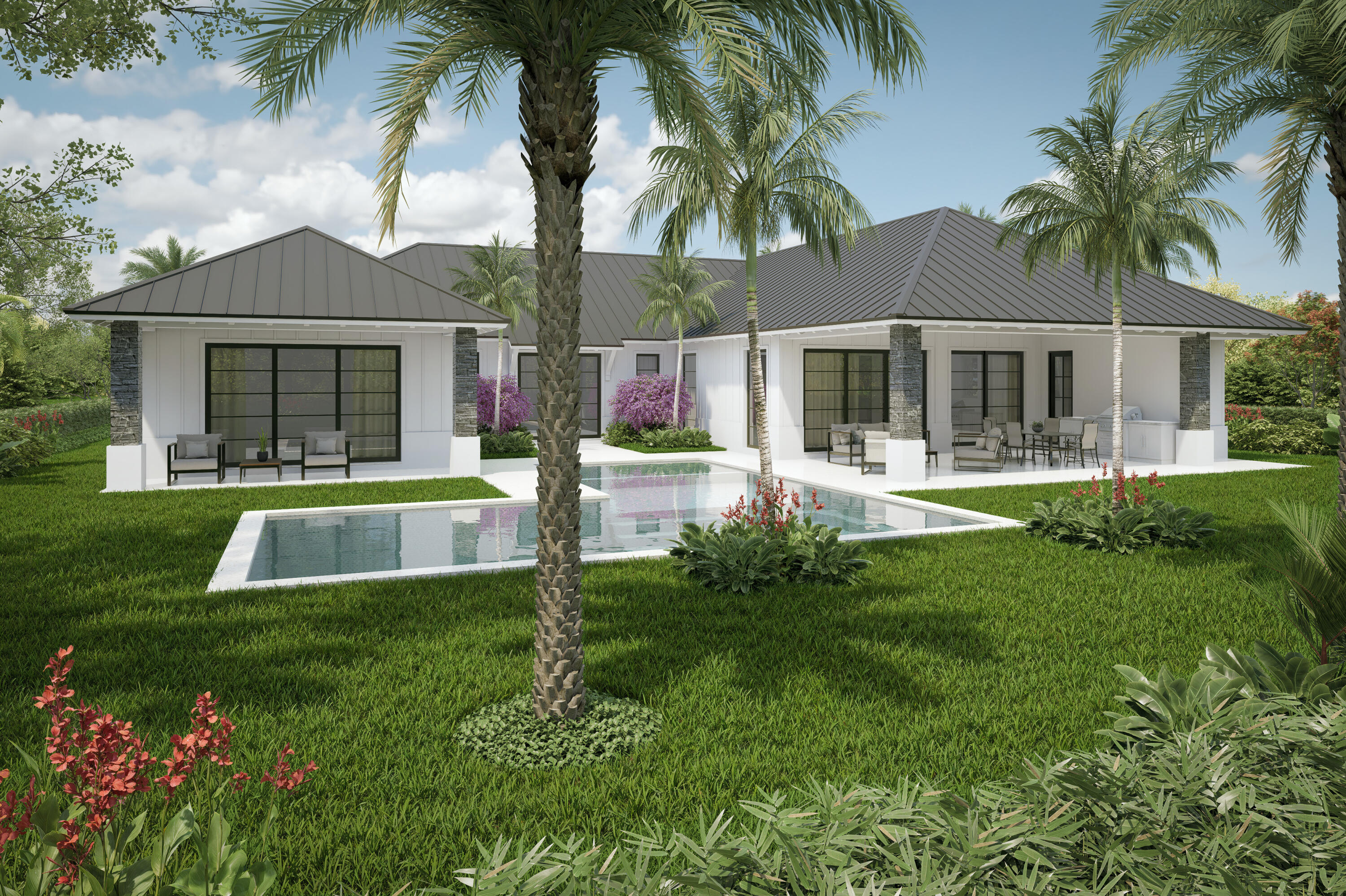 4594 133rd Road South, Unit MILAN Delray Beach, FL 33445 - Photo 2 of 14 a view of a house with a backyard and a tree