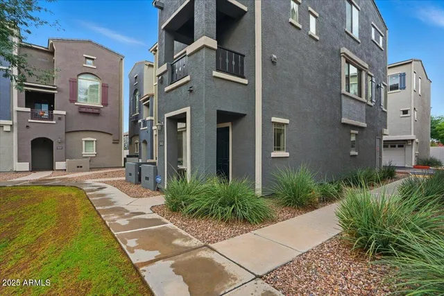 a view of a building with a outdoor space