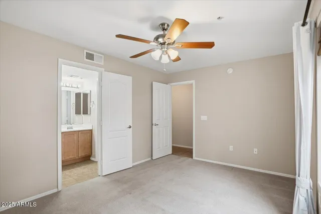 a view of an empty room