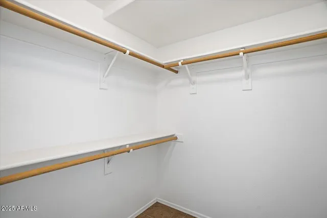 a close up view of racks on the wall