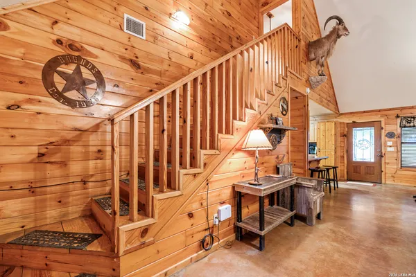 a very nice looking room with a large window