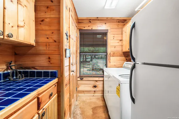 a view of a street with wooden floor