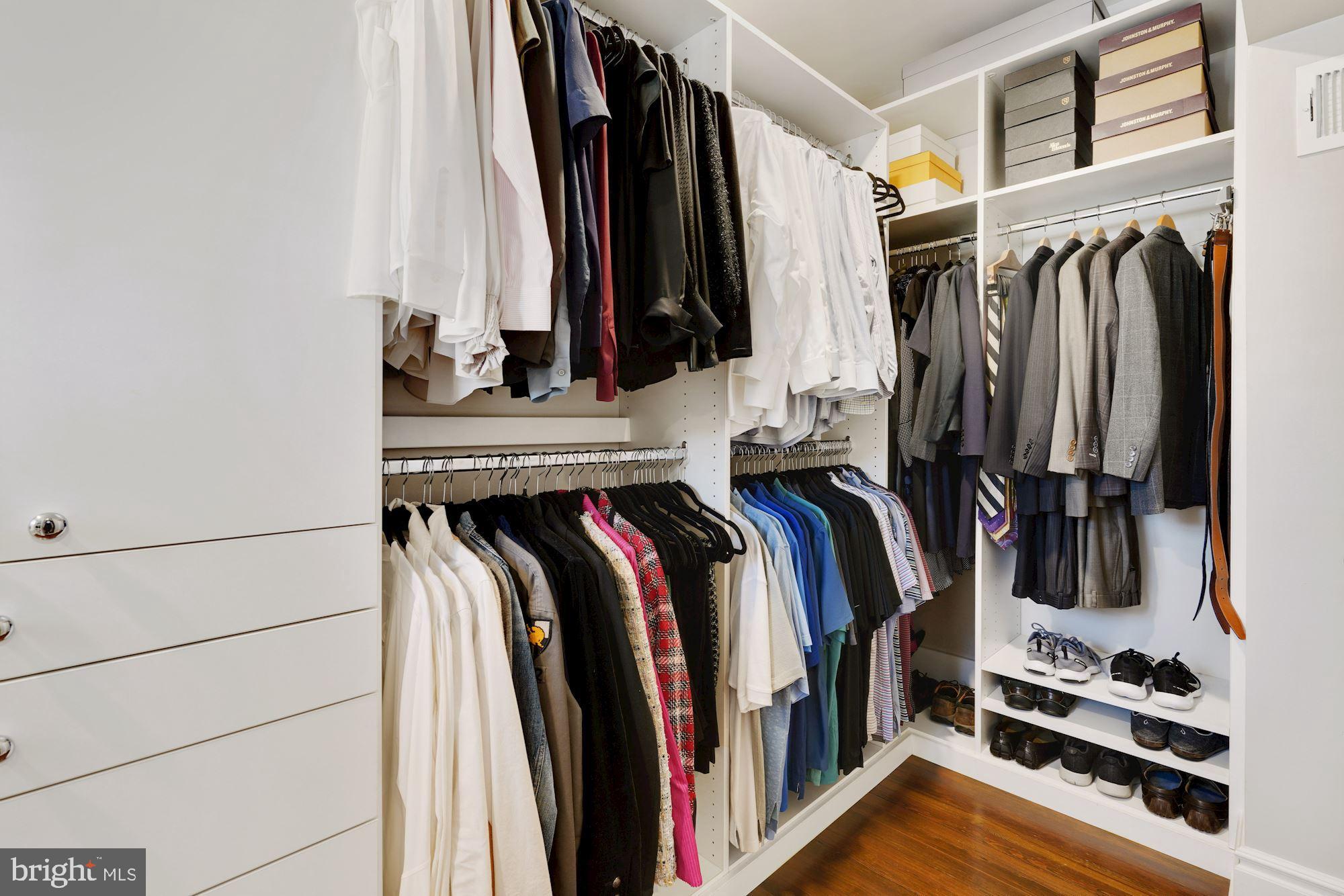 400 G Street Southeast Washington, DC 20003 - Photo 29 of 56 a view of walk in closet with clothes and shoes