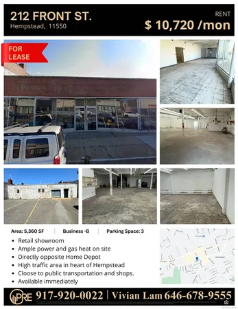 $10,720 | 212 Front Street, Hempstead, NY 11550