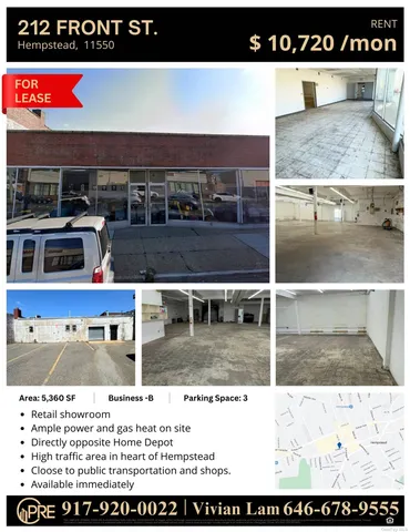 $10,720 | 212 Front Street, Hempstead, NY 11550