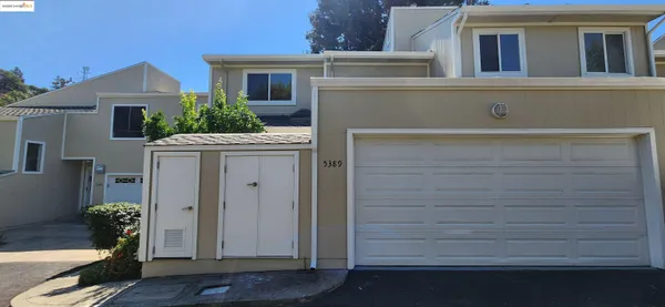 a view of a house with a small space