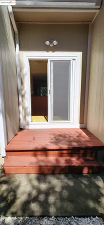 a view of a wooden fence
