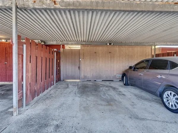a view of a car garage